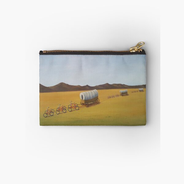 Item preview, Substitutes: Bicycles pulling Conestogas across the prairie designed and sold by Artistic Quips.