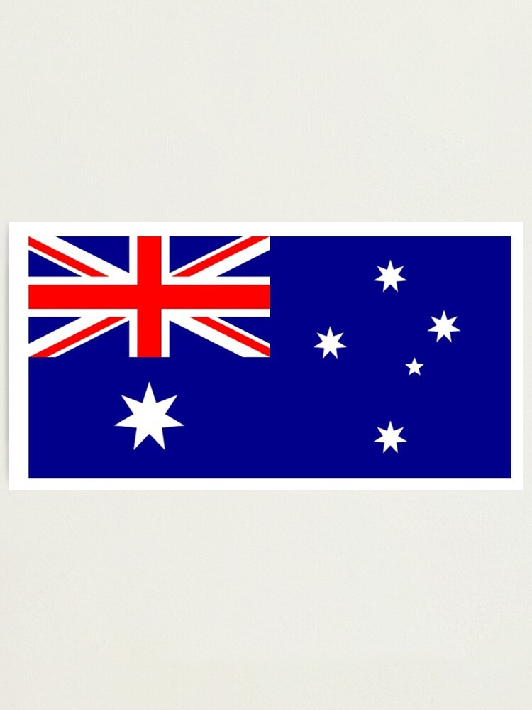Australian Flag. Aussies, Australian, Australia, Flag of Australia, Pure and simple." Photographic by TOMSREDBUBBLE | Redbubble