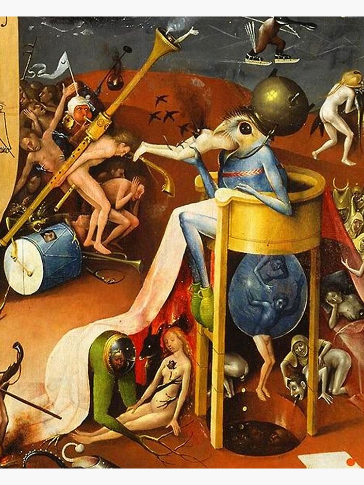 Pegatina Gráfico De Hieronymus Bosch El Príncipe Del Infierno El Jardín De Las Delicias De