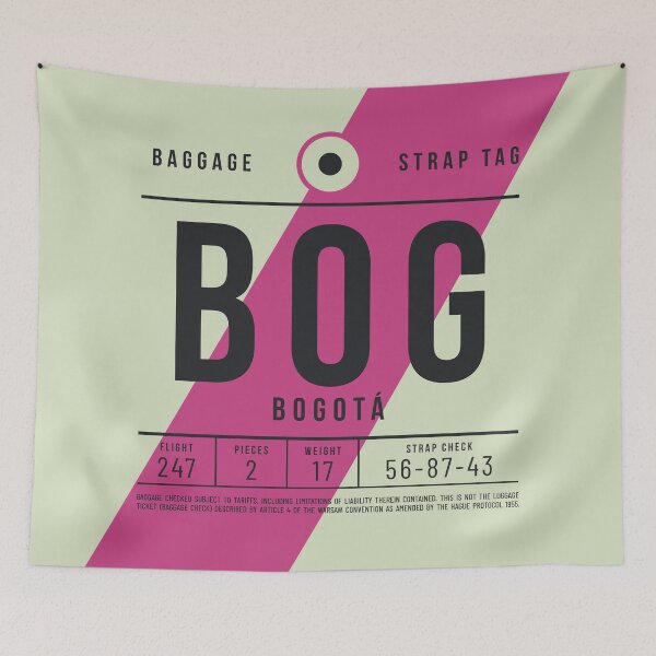 Item preview, Luggage Tag E - BOG Bogota Colombia designed and sold by VoodooCircus.