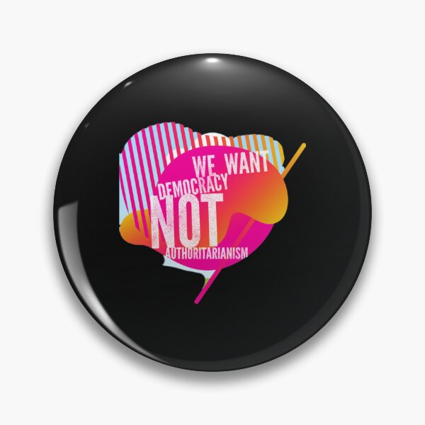 Item preview, We Want Democracy Not Authoritarianism PillowWe want Democracy, not Authoritarianism  designed and sold by WhiteHusdon.