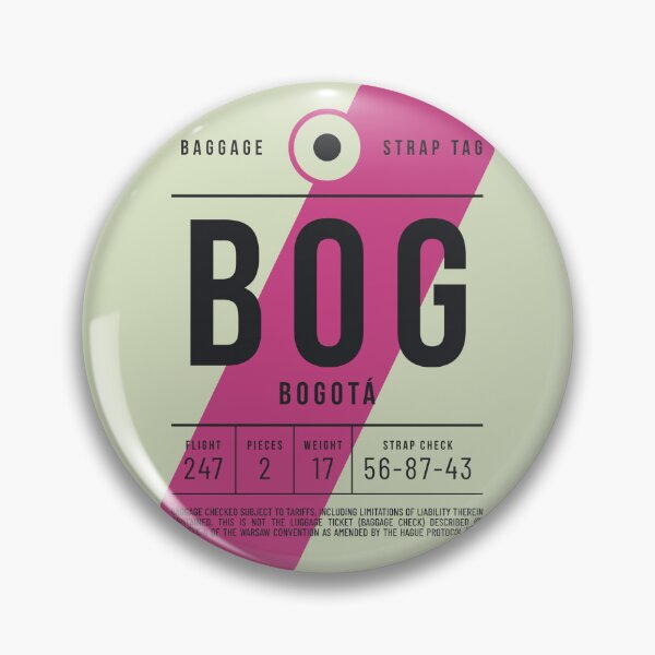 Item preview, Luggage Tag E - BOG Bogota Colombia designed and sold by VoodooCircus.