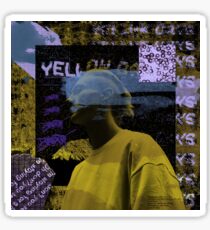 yellow days collage Sticker