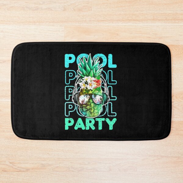 Item preview, Pool party Pineapple Hawaii DJ distressed hilarious typography graphic meme designed and sold by Infdesigner.