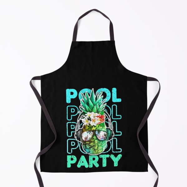 Item preview, Pool party Pineapple Hawaii DJ distressed hilarious typography graphic meme designed and sold by Infdesigner.