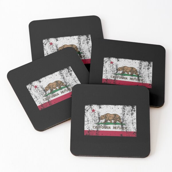 Item preview, CALIFORNIA FLAG WOMENS MENS HEAVY DISTRESSED designed and sold by BibrasNatkho.