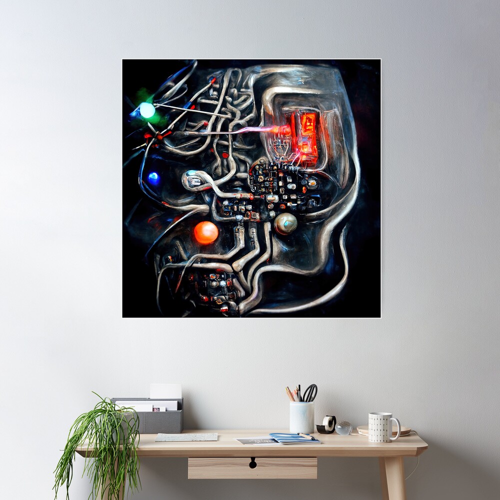 Póster for Sale con la obra «Cerebro positrónico» de ErianAndre | Redbubble
