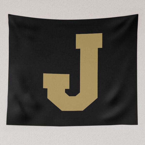 Item preview, Alphabet, Gold J, Sports letter J designed and sold by TheCultStuff.