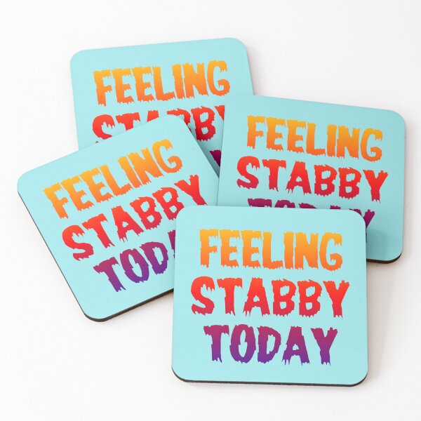 Item preview, Feeling Stabby Today in Pop Art colours  designed and sold by CristalleLisa.