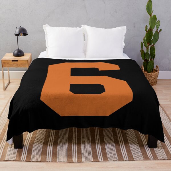 Item preview, Number 6, Orange six, Sports number 6 designed and sold by TheCultStuff.