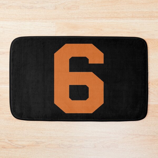 Item preview, Number 6, Orange six, Sports number 6 designed and sold by TheCultStuff.