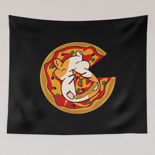 Item preview, Hamster Eating Pizza designed and sold by FerrenSmall.