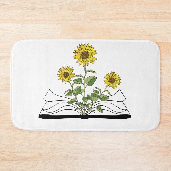 Item preview,  Flowers Growing From Green Book,sunflowers lovers designed and sold by fatydesignspace.
