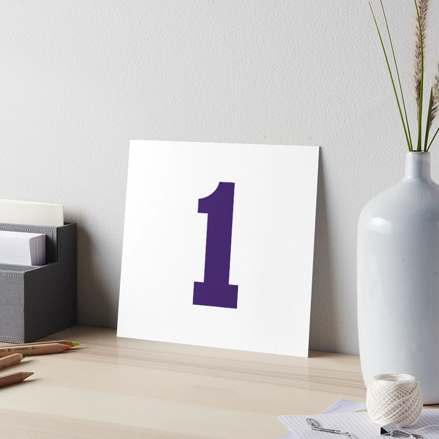 Number 1, Purple one, Sports number 1