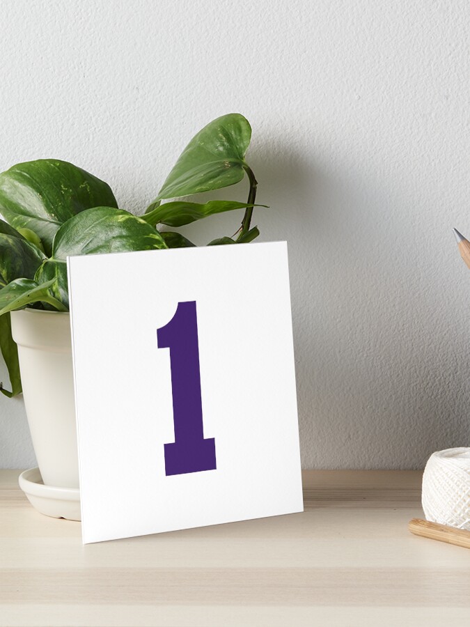 Number 1, Purple one, Sports number 1 Number 1, Purple one, Sports number 1