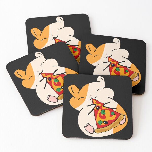 Item preview, Cute Hamster Eating Pizza designed and sold by FerrenSmall.