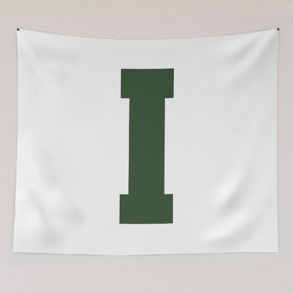 Item preview, Alphabet, Green I, Sports letter I designed and sold by TheCultStuff.