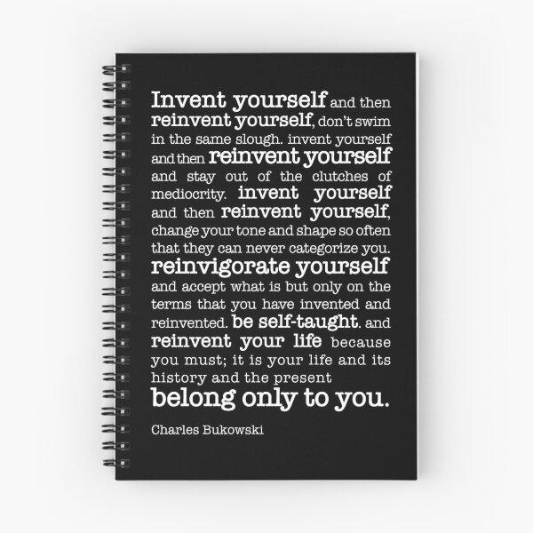 Item preview, Reinventa tu vida de Charles Bukowski designed and sold by Thechillfactor.