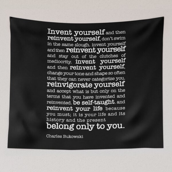 Item preview, Reinvent your Life by Charles Bukowski designed and sold by Thechillfactor.