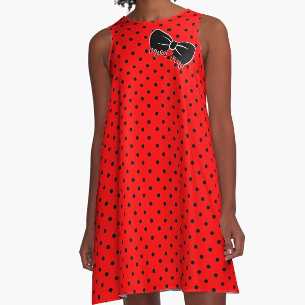 Rockabilly Drippy Bow A-Line Dress