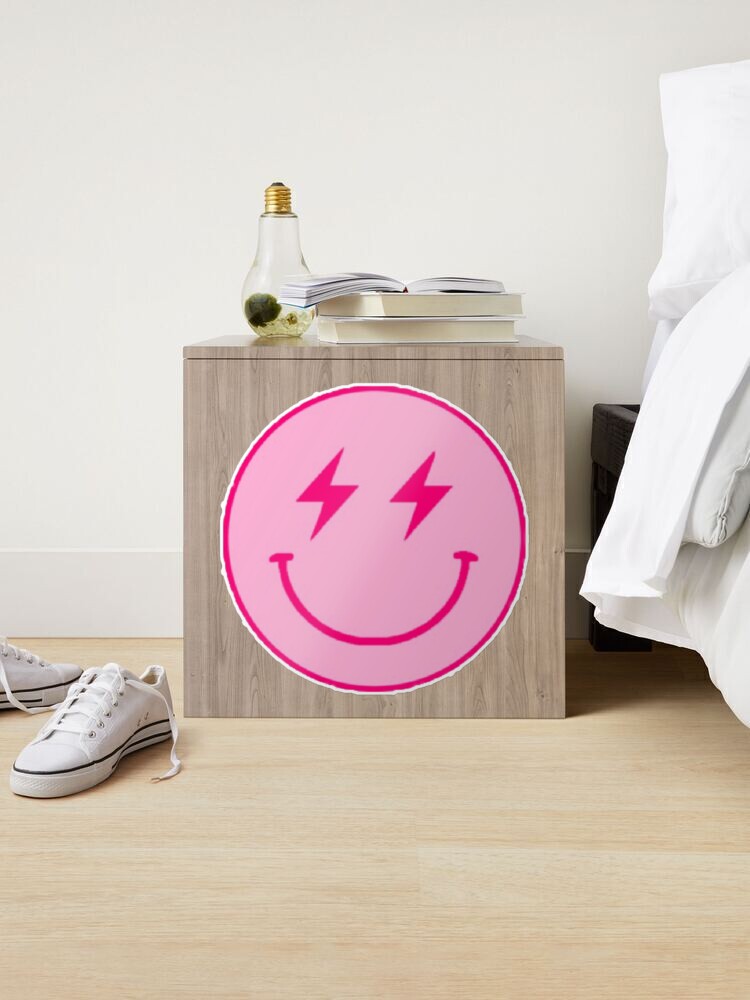 Lightning Bolt Smiley Face on Pink Tumbler – And Do It Anyway