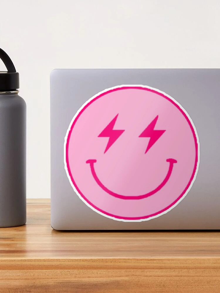 Lightning Bolt Smiley Face on Pink Tumbler – And Do It Anyway