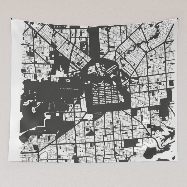 Item preview, Adelaide Map Art Black white Australia designed and sold by EpicMaps.
