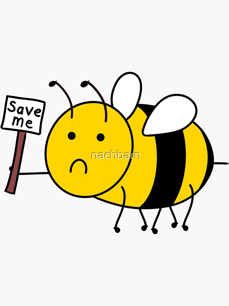 Sad Bee Save the Bees Towel