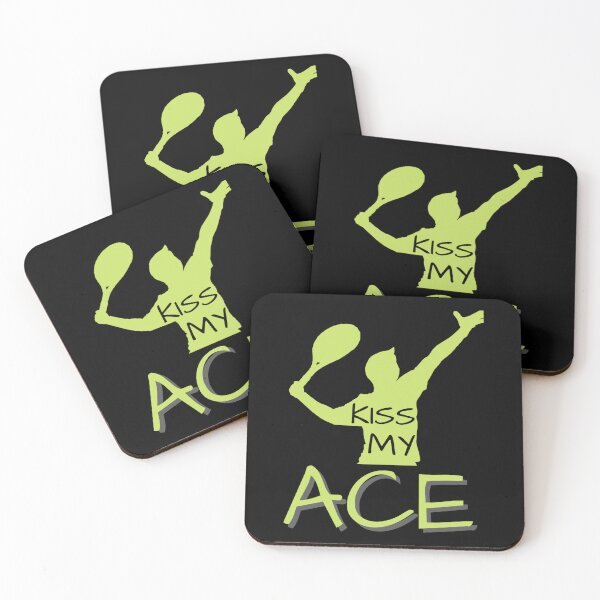 Item preview, Tennis Funny Quote Kiss My Ace Sticker designed and sold by contawana1s.