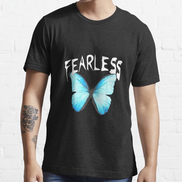 Humor Fearless Butterfly Cute Colorful Blue Butterfly T Shirt For