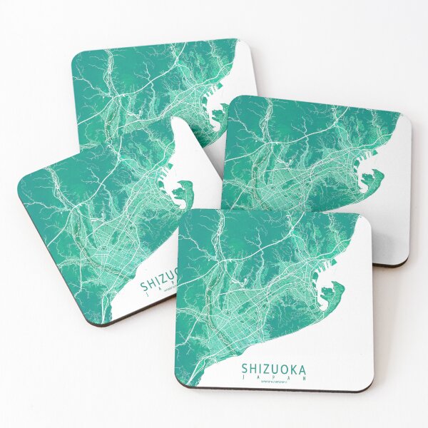 Item preview, Shizuoka City Map of Japan - Watercolor designed and sold by deMAP.