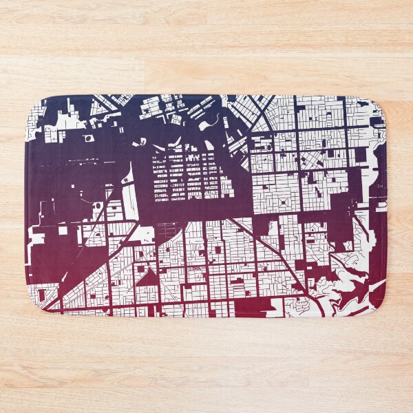 Item preview, Adelaide Map Art Pink Blue Australia designed and sold by EpicMaps.