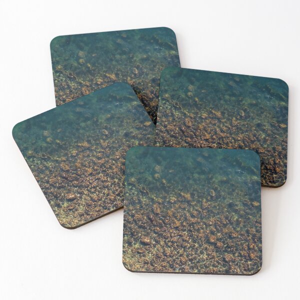Item preview, /// In the shallows /// Drone aerial of the shallow rocky coast line of south east Queensland  designed and sold by Est-Image-Co.