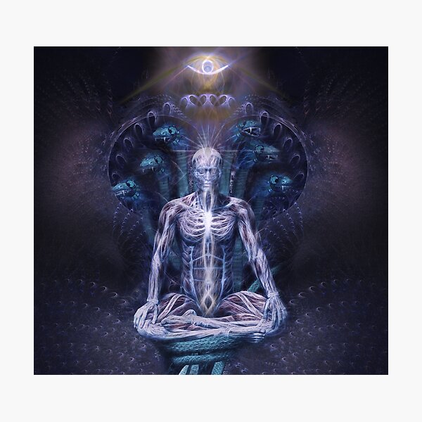 Buddha and Nagas Photographic Print