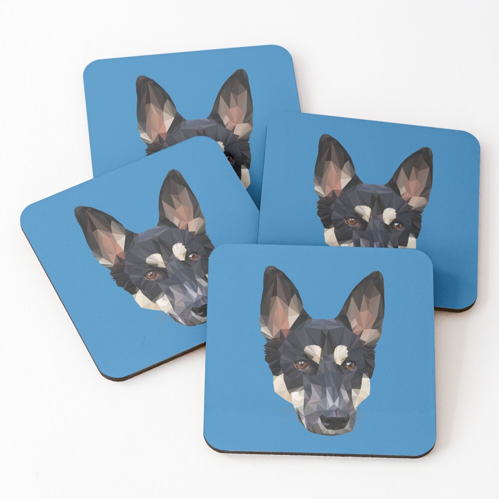 Digital Dog Coasters (Set of 4)