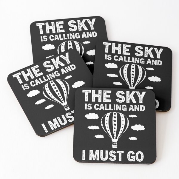 Item preview, The Sky Is Calling And I Must Go Hot Air Balloning designed and sold by Luna1Shop.