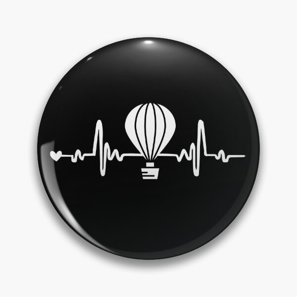 Artikelvorschau, Heißluftballon-Liebhaber-Herzschlag entworfen und verkauft von Luna1Shop.