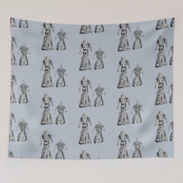 Item preview, Two Curly Cute Dogs, Bedlington Terrier Dog designed and sold by The Quaint and Quirky.
