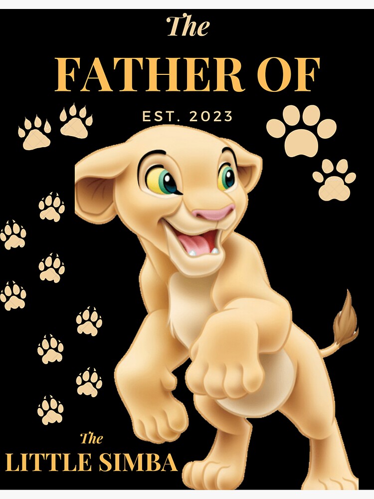 "simba The Father of Little Simbafathers day" Sticker for Sale by