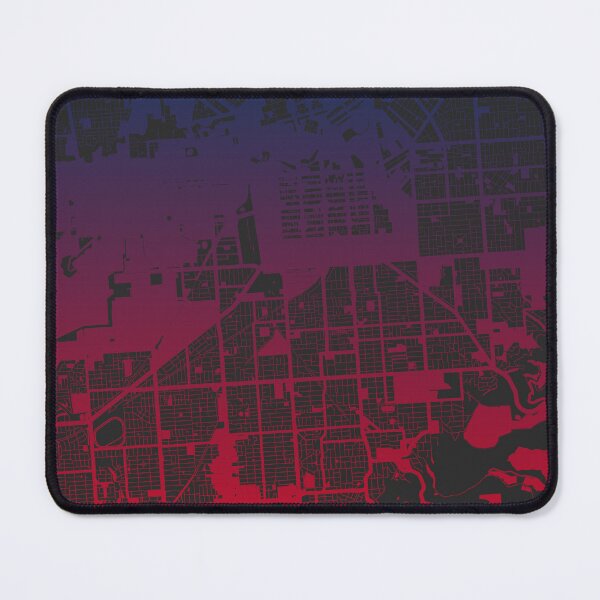Item preview, Adelaide Map Art Pink Blue Australia designed and sold by EpicMaps.
