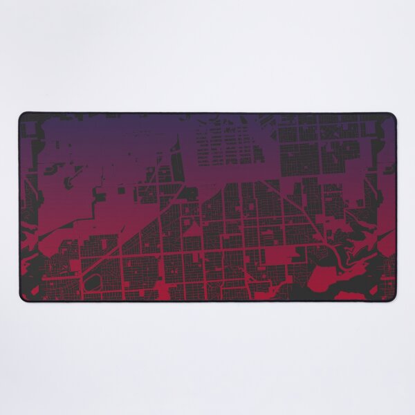 Item preview, Adelaide Map Art Pink Blue Australia designed and sold by EpicMaps.