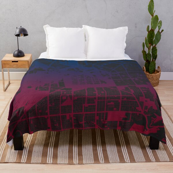 Item preview, Adelaide Map Art Pink Blue Australia designed and sold by EpicMaps.