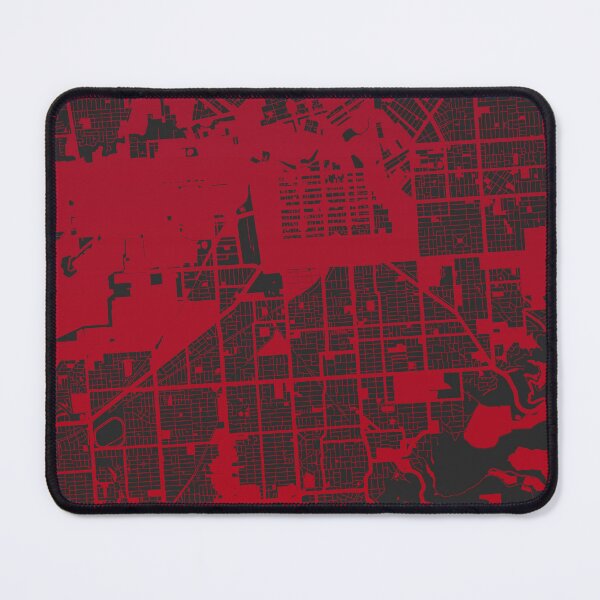 Item preview, Adelaide Map Art red wine color Australia designed and sold by EpicMaps.