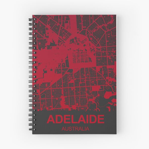 Item preview, Adelaide Map Art red wine color Australia designed and sold by EpicMaps.