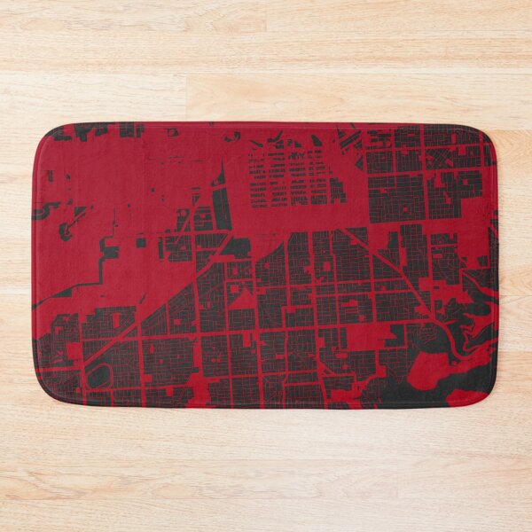 Item preview, Adelaide Map Art red wine color Australia designed and sold by EpicMaps.