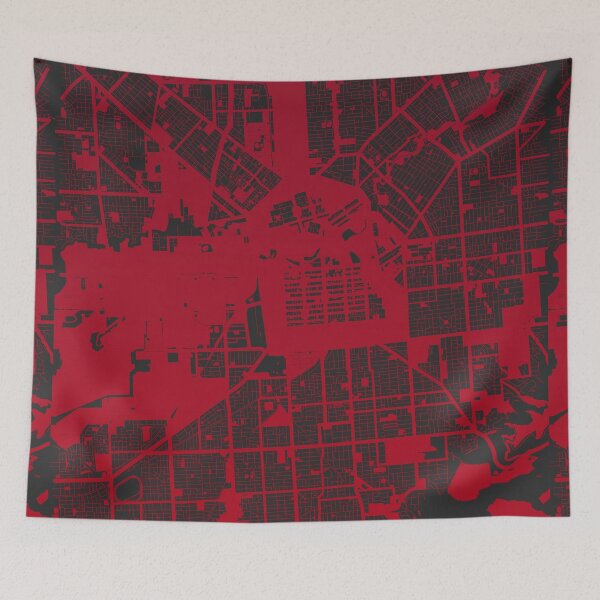 Item preview, Adelaide Map Art red wine color Australia designed and sold by EpicMaps.