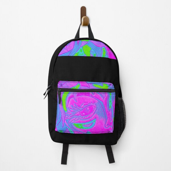 Item preview, Neon Lady portrait, edited watercolour drawing designed and sold by MariDaniArt.