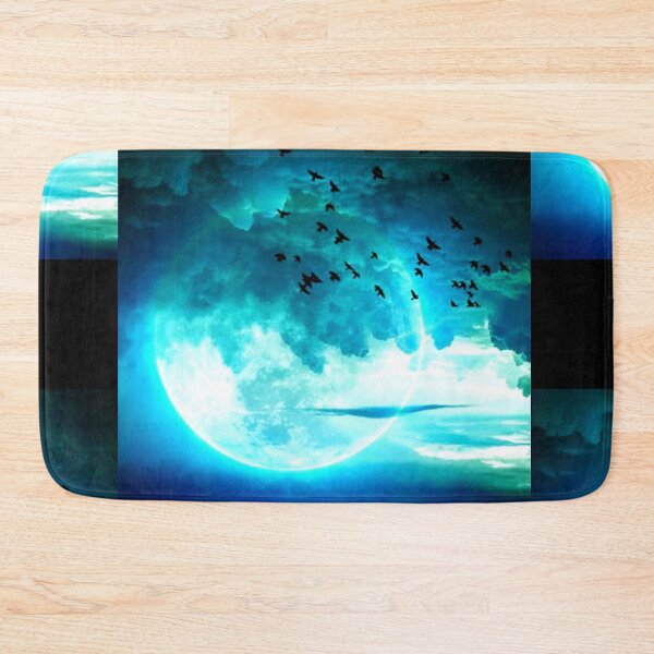 Item preview, Cool moon birds clouds sky Art designed and sold by BEAUTY ⭐⭐⭐⭐⭐.