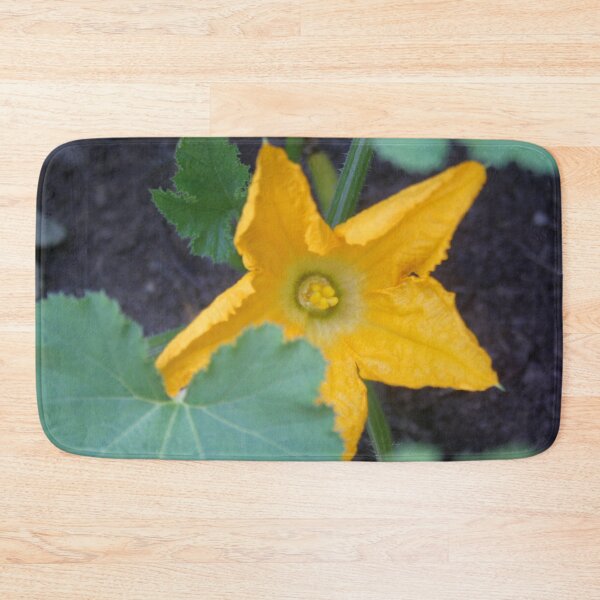 Item preview, Orange-Yellow Courgette Flower Shrub Photograph designed and sold by taiche.
