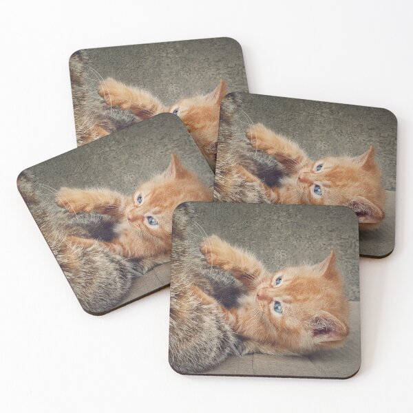 Item preview, Playful orange kitten designed and sold by psychoshadow.